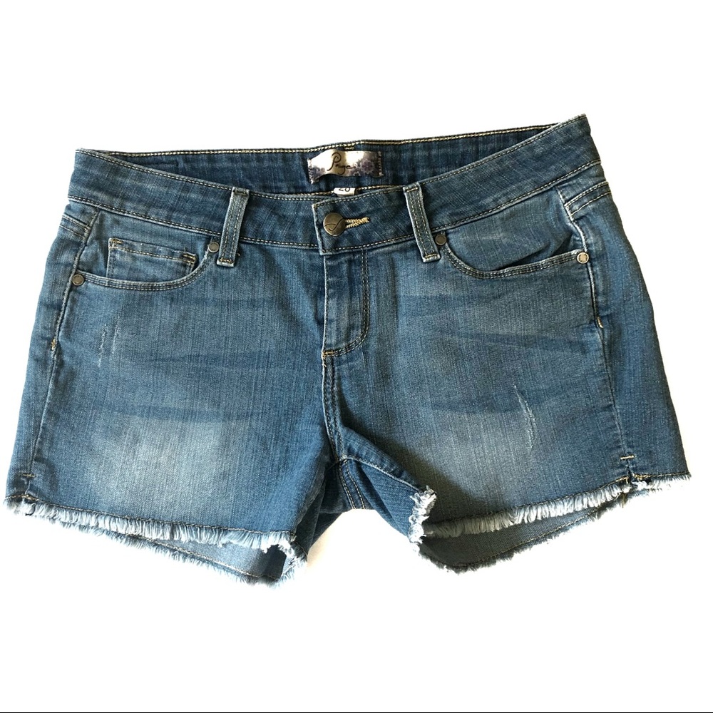 Paige Raw Hem Jean Shorts